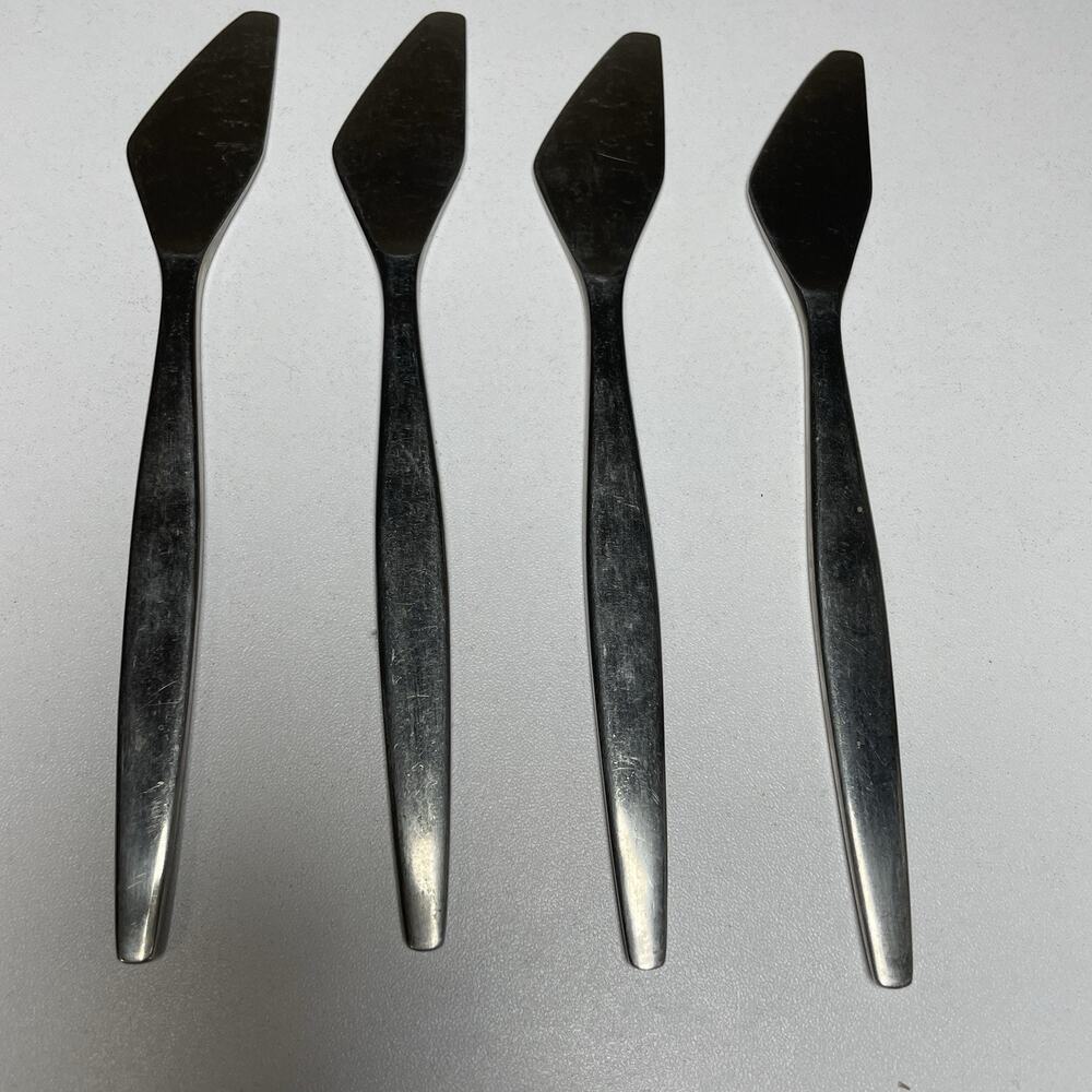 4 GENSE Focus SWEDEN Stainless 18-8 Fruit Knives MCM 5 7/8"